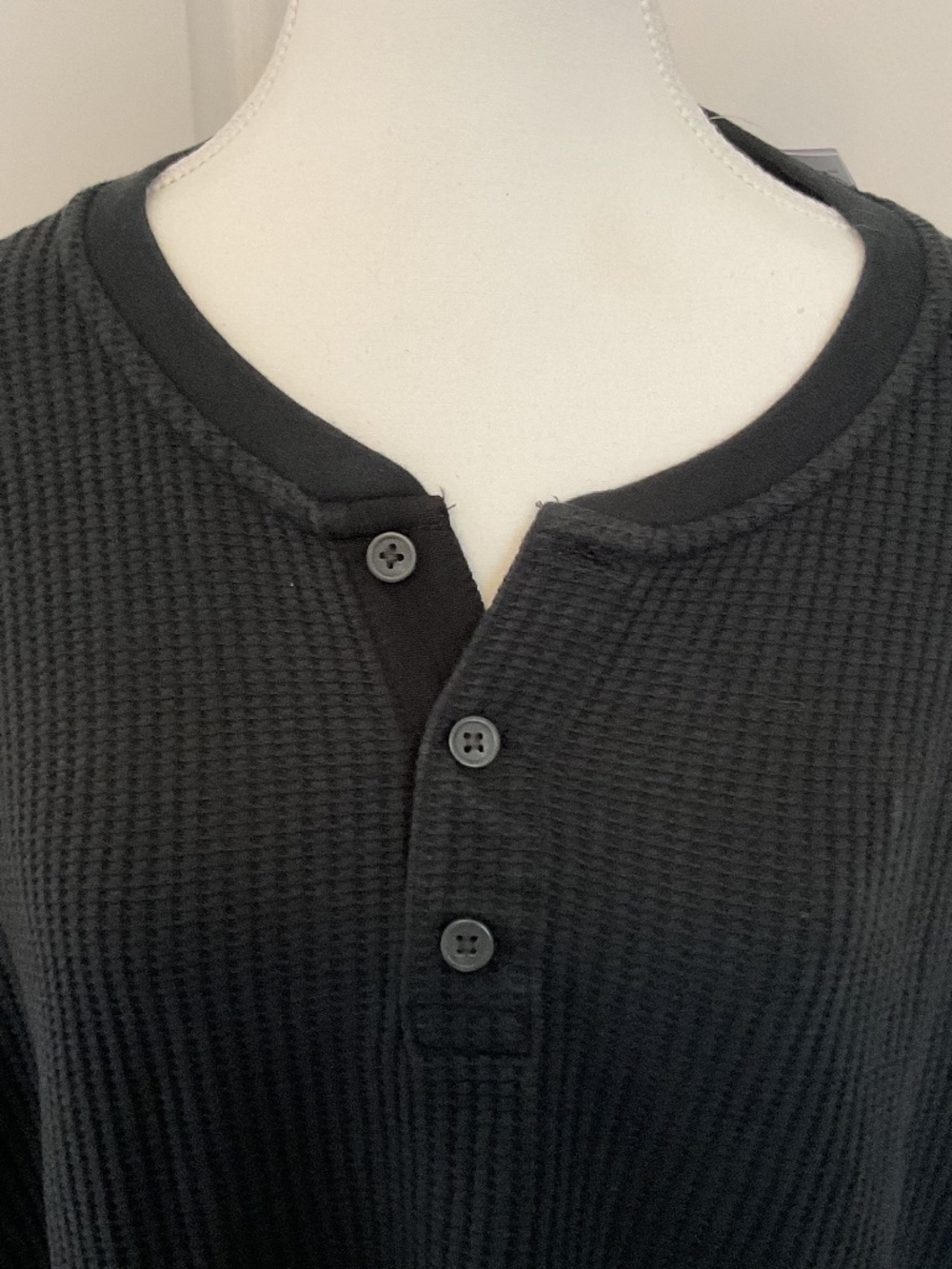 💐NWT💐 Abercrombie & Fitch long sleeve waffle texture Henley top - size XL - Picture 5 of 9